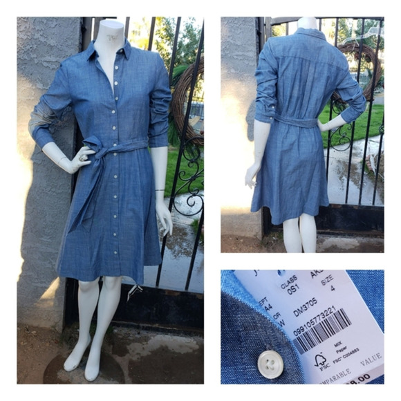 J. Crew Dresses & Skirts - J. Crew Tie-waist shirtdres
